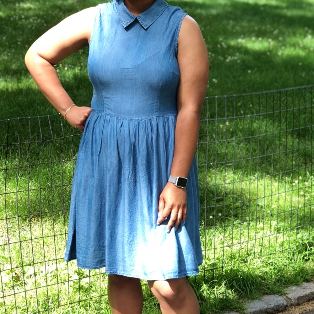 Light jean dress